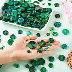Flat Round Resin Buttons&nbsp;BUTT-TAC0017-01F