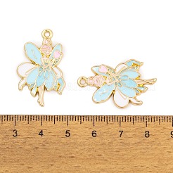 Rack Plating Alloy Enamel Pendants&nbsp;FIND-A040-08E-02G