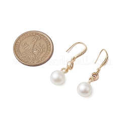 Acrylic Pearl Pendants Dangle Earrings&nbsp;EJEW-JE06017