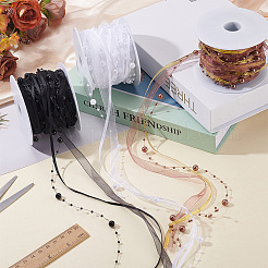 15M Polyester Lace Ribbon&nbsp;OCOR-WH0609-088A