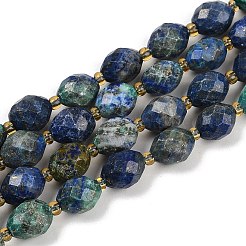 Natural Chrysocolla and Lapis Lazuli Beads Strands&nbsp;G-N342-149I-24