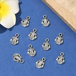 Tibetan Style Alloy Frog Charms&nbsp;TIBEP-O009-28