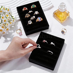 6-Slot Velvet Jewelry Display Trays&nbsp;ODIS-SP0002-24B-02