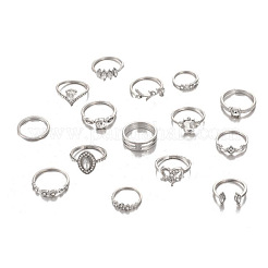 Alloy and Crystal Rhinestone Cuff Rings & Finger Rings&nbsp;FS-WG2C342-01
