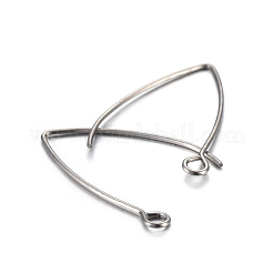 Tarnish Resistant 304 Stainless Steel Earring Hooks&nbsp;STAS-F191-02P-B