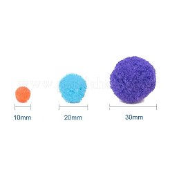10mm to 30mm Mixed Sizes Multicolor Assorted Pom Poms Balls About 550pcs for DIY Doll Craft Party Decoration&nbsp;AJEW-PH0001-M