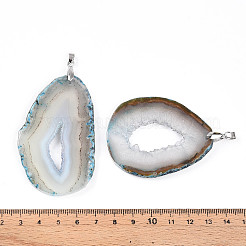 Dyed Natural Druzy Agate Slice Big Pendants&nbsp;G-N344-44