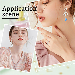 50Pcs 304 Stainless Steel Stud Earring Findings&nbsp;STAS-SC0008-58