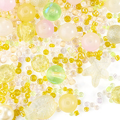 1Bag Mixed Styles Glass Beads&nbsp;GLAA-TADJ0001-10C