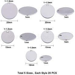 304 Stainless Steel Stamping Blank Tag Pendants&nbsp;STAS-PH0019-28P