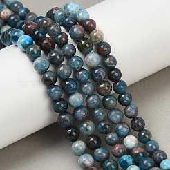 Round Natural Apatite Beads Strands&nbsp;G-K068-02-6mm-01