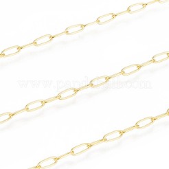 3.28 Feet Ion Plating(IP) 304 Stainless Steel Paperclip Chains&nbsp;X-CHS-F010-01B-G