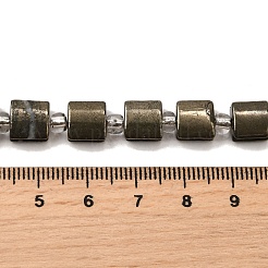 Natural Pyrite Beads Strands&nbsp;G-Z087-D02