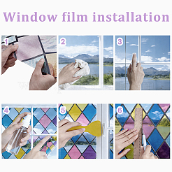 PVC Self-Adhesive Glass Stickers&nbsp;DIY-WH0349-541