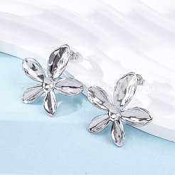 304 Stainless Steel Stud Earrings for Women&nbsp;EJEW-K306-16P