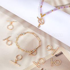 12Pcs 6 Styles Brass Toggle Clasps&nbsp;KK-PH0006-45