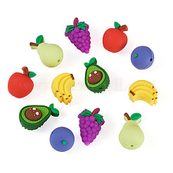 12Pcs 6 Styles Silicone Beads&nbsp;SIL-TA0003-18