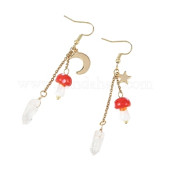 Handmade Lampwork & 304 Stainless Steel Dangle Earrings for Women&nbsp;EJEW-JE07494