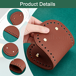 4Pcs 4 Colors Litchi Grain PU Leather Bag Bottoms&nbsp;FIND-PH0007-08