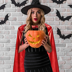 Cloth Halloween Poncho&nbsp;AJEW-WH20067-055