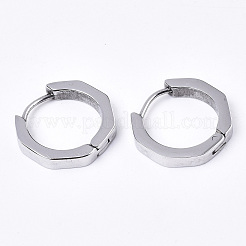 Tarnish Resistant 304 Stainless Steel Huggie Hoop Earrings&nbsp;LS-EJEW-N016-003