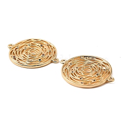Brass Micro Pave Colorful Cubic Zirconia Hollow Connector Charms&nbsp;KK-K351-58D-G
