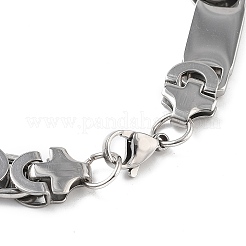Anti-Tarnish 201 Stainless Steel Rectangle Link Chain Necklace & Bracelets Set&nbsp;SJEW-G083-07P