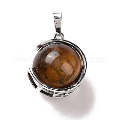 Natural Tiger Eye Pendants&nbsp;G-A212-01P-03