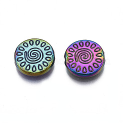 Rack Plating Rainbow Color Alloy Beads&nbsp;PALLOY-S180-362