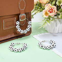 16mm Round Sport Ball Wooden Beaded Embellishments&nbsp;FIND-WH20003-42B