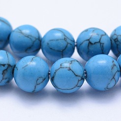 Synthetic Turquoise Beads Strands&nbsp;G-F531-8mm-J03