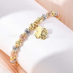 Brass Slider Bracelets&nbsp;BJEW-C090-02G-C
