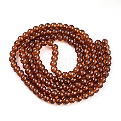 Transparent Spray Painted Glass Bead Strands&nbsp;DGLA-R050-6mm-12