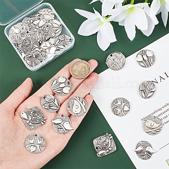 36Pcs 6 Style Zinc Alloy Pendants&nbsp;FIND-PH0007-57