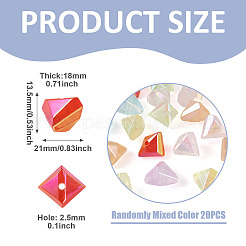 20Pcs UV Plating Opaque Acrylic Imitation Jelly Beads&nbsp;OACR-TADJ0001-09A