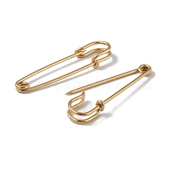 Ion Plating(IP) 304 Stainless Steel Safety Pins Brooch Findings&nbsp;STAS-I673-05G
