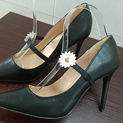 3 Pairs 3 Styles Flower Polyester with Iron Shoelace for High Heels&nbsp;FIND-DJ0001-87