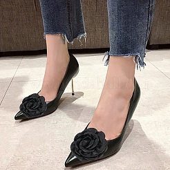 2Pcs Detachable Imitation Leather Shoe Buckle Clips&nbsp;AJEW-AR0005-03C