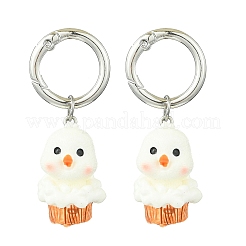 12Pcs 6 Style Animal Resin Pendant Shoe Charms&nbsp;HJEW-DR00001