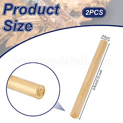 2Pcs Single-Sided Engraving Wax Seal Brass Stamp&nbsp;AJEW-OC0005-40B