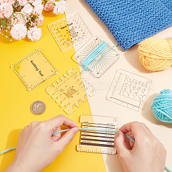1 Set Acrylic Knitting Rulers&nbsp;DIY-BC0012-73