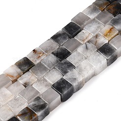 Natural Eagle Eye Stone Beads Strands&nbsp;G-T139-6x6-28A