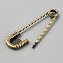 Zinc Alloy Safety Pins&nbsp;JEWB-WH0030-78H