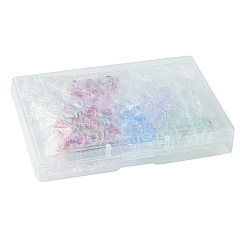 10 Colors Transparent Glass Beads&nbsp;GGLA-FS0001-04