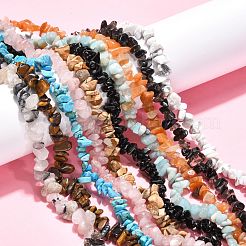 Chip Gemstone Beads Strands Mix&nbsp;M-F001