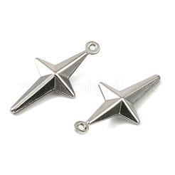 304 Stainless Steel Pendants. Star Charm&nbsp;STAS-A190-04P
