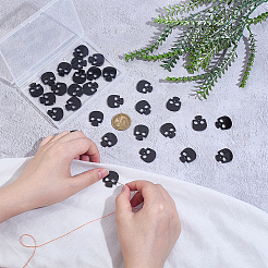 60Pcs Acrylic Buttons&nbsp;BUTT-PH0001-59A-02