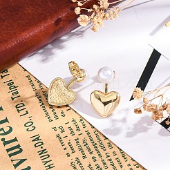 Rack Plating Brass Stud Earrings for Women&nbsp;EJEW-C125-22G