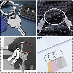 Stainless Steel Wire Keychain Clasps&nbsp;STAS-SC0009-43