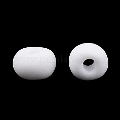 Frosted Opaque 6/0 Glass Seed Beads&nbsp;SEED-R029-4mm-A01